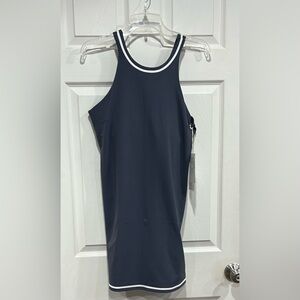 Vuori Women's XL Volley Dress Azure Blue Purple NWT Built-In Shelf Bra Lined